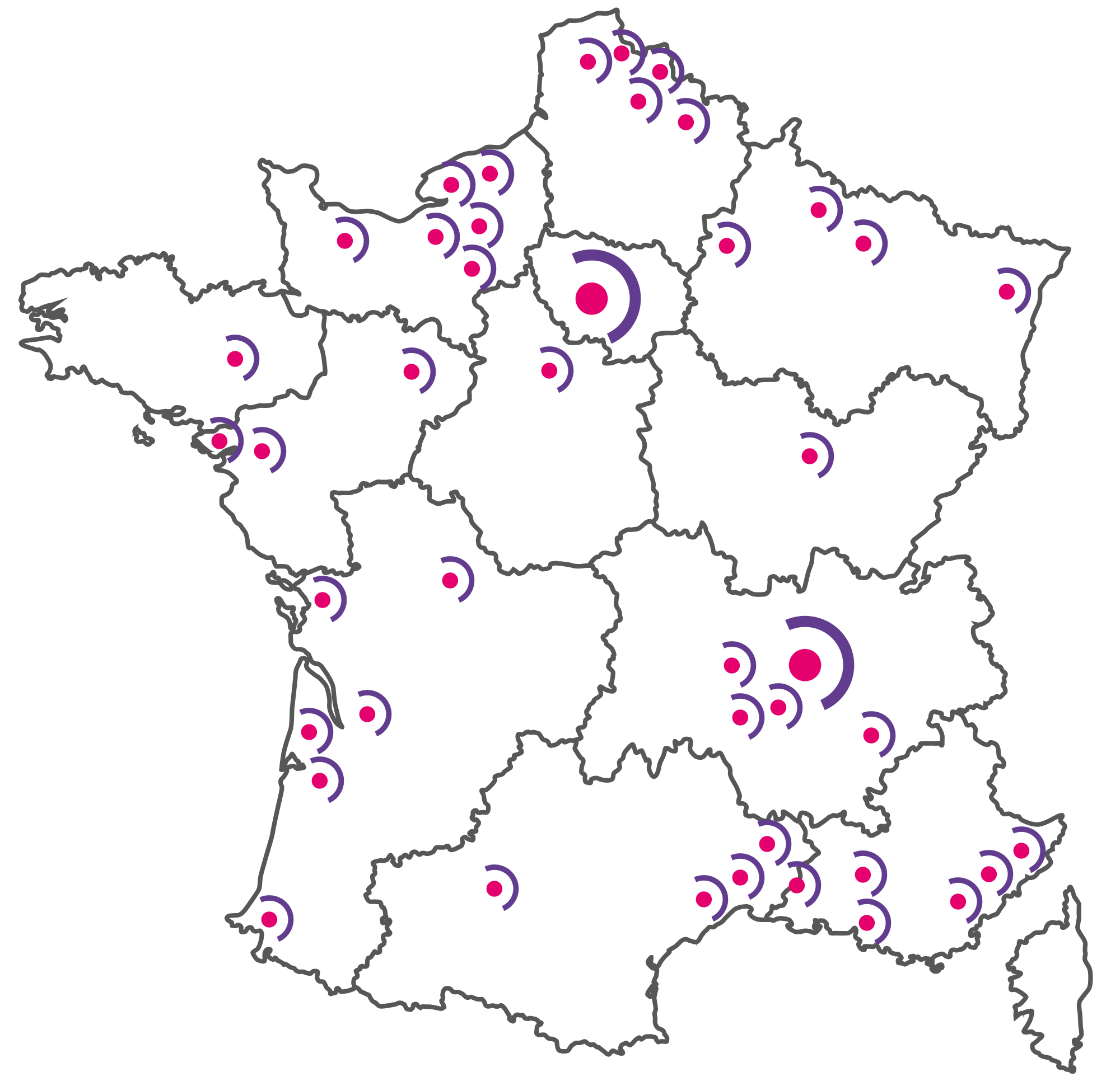 carte agences ONELA